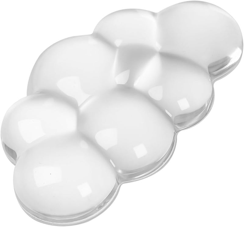 KEPUTAIER Gel Cloud Mouse Wrist Rest, Cute Wrist Support and Arm Support for Mouse Rest Typing Pain Relief，Suitable for Office/Computer/Laptop/Gaming (Transparent White) - Image 1